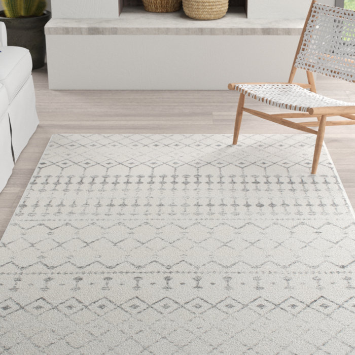 Mistana Clair Geometric Gray Rug & Reviews Wayfair